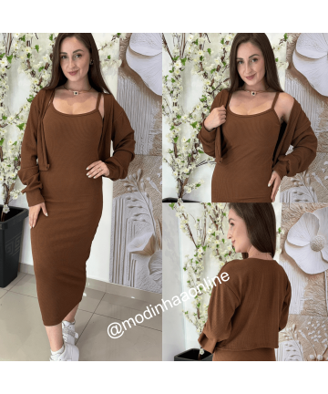 Conjunto Heloisa Marrom